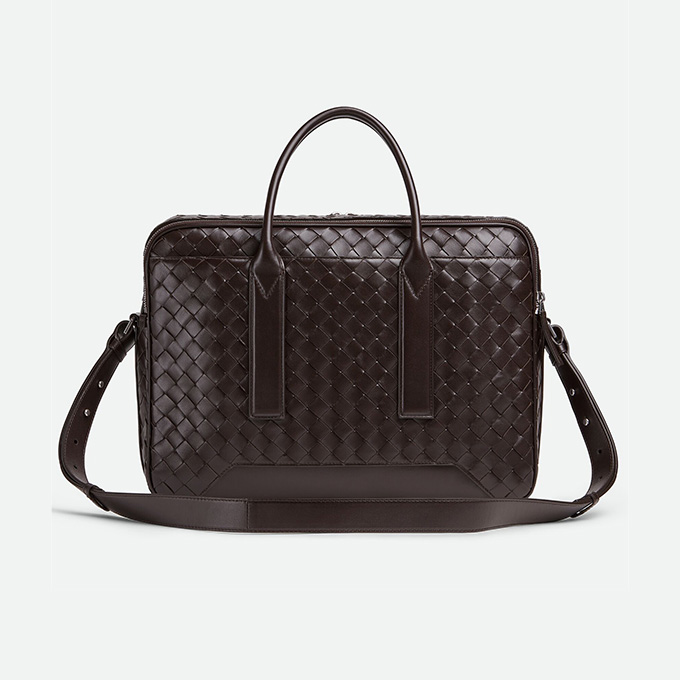 bottega veneta getaway intreccio leather briefcase #766361